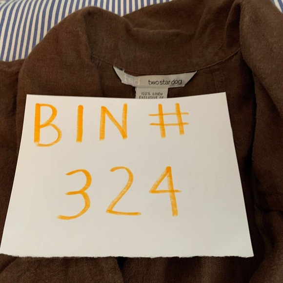 Two Star Dog TSD Jacket Blazer Womens Sz S Brown Linen One‎ Button Lightweight - Picture 8 of 8